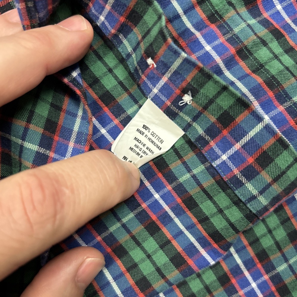 Sid Mashburn Shirt Mens Large Long Sleeve Button Down Plaid Pocket Casual - Picture 4 of 9